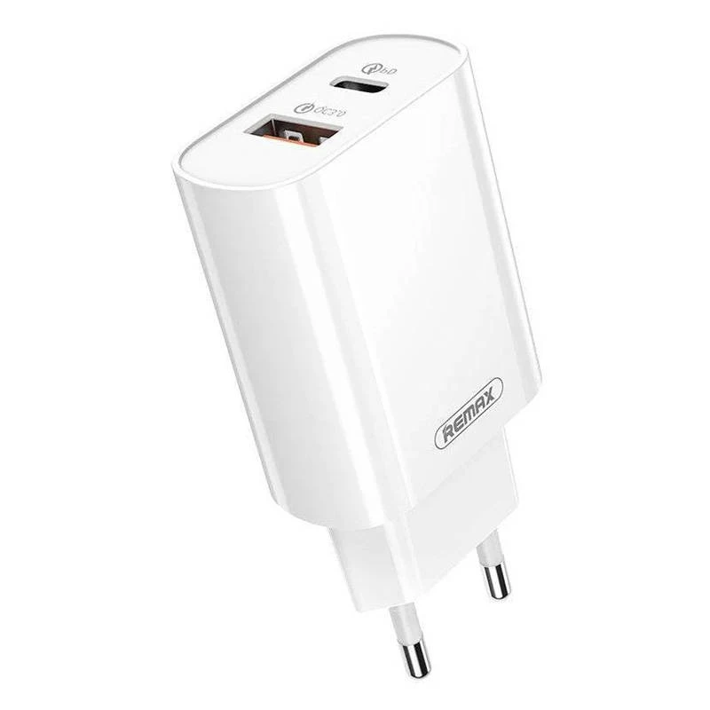 Remax sieninis įkroviklis su dvejomis USB jungtimis
