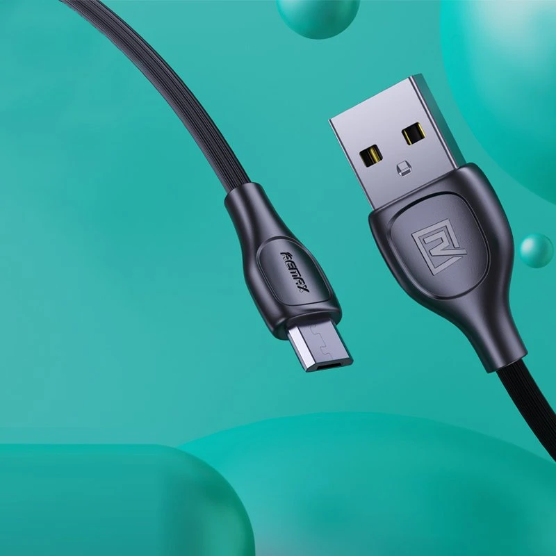 USB Micro Remax Lesu Pro laidas, 1m (baltas)
