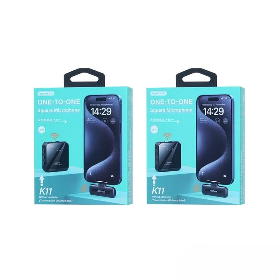 Mikrofonas Remax K11 USB-C juodas