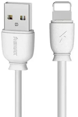 USB kabelis Remax RC-134i Lightning 2.1A baltas 1.0m