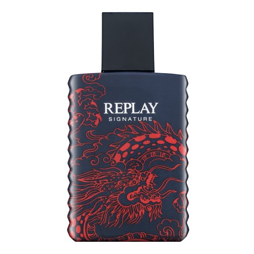 Replay Signature Raudona Dragon EDT tualetinis vanduo vyrams, 50 ml