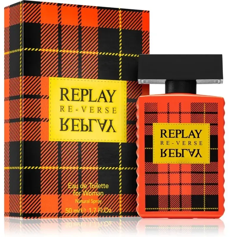 Replay Signature Re-Verse EDT tualetinis vanduo moterims, 50 ml