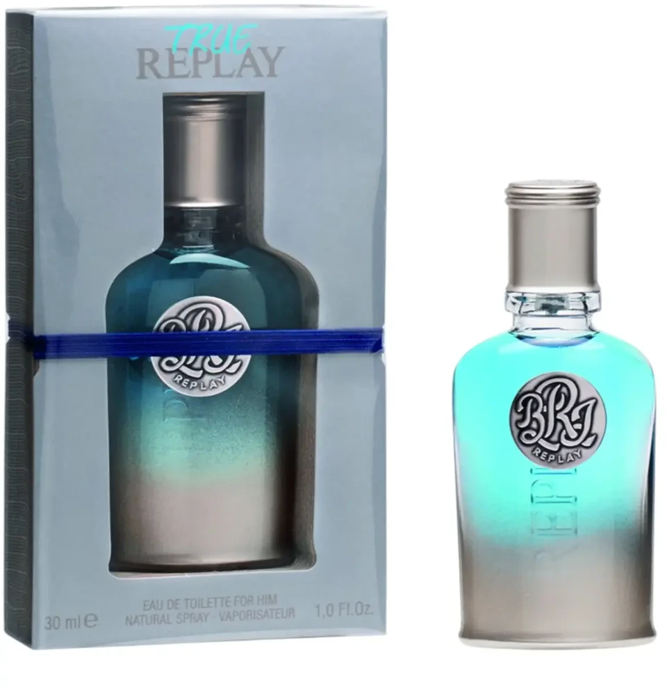 Replay True EDT tualetinis vanduo vyrams, 30 ml