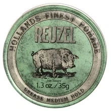 REUZEL - Žalias Grease vidutinio stiprumo fiksacijos pomada 95 g