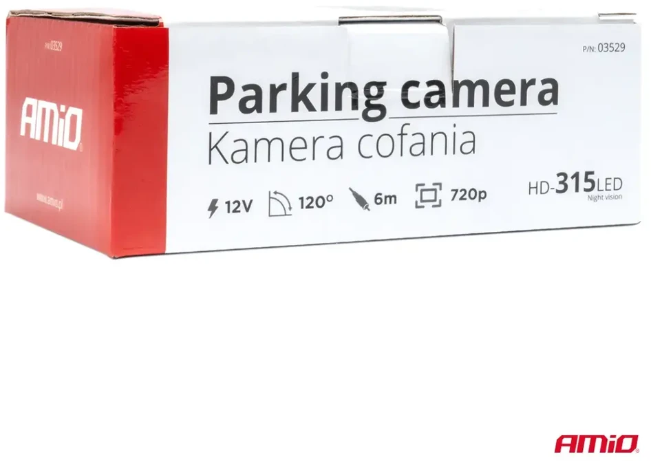 Atbulinės eigos kamera HD-315 LED 12v 720p AMIO-03529