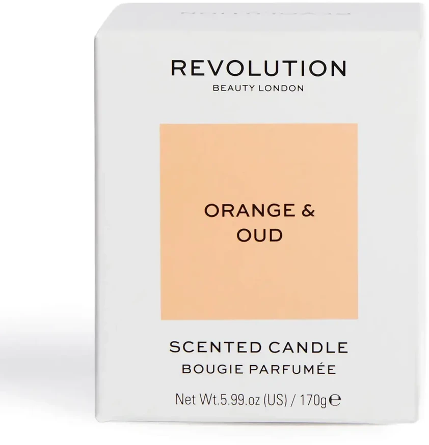 Revolution Home Clear Collection Oranžinis & Oud Scented Candle
