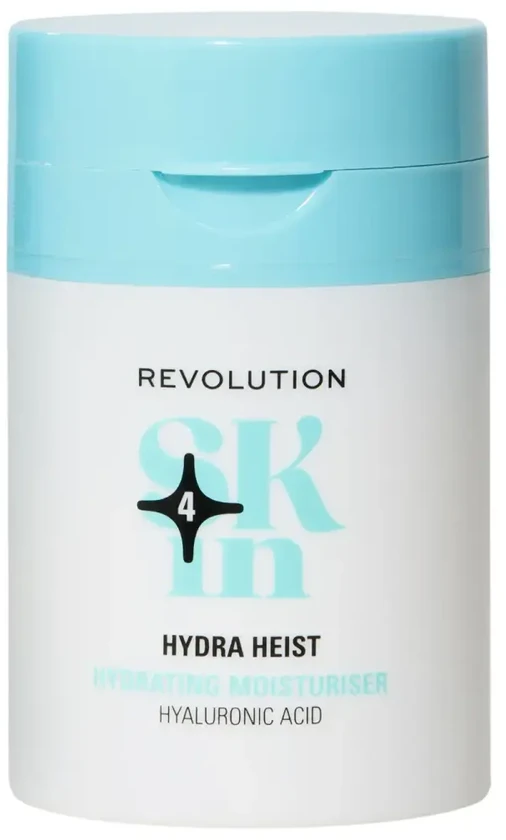 Revolution Skincare Hydra Heist Hyaluronic Acid Hydrating Vanduo Kreminis For Face, 50 ml