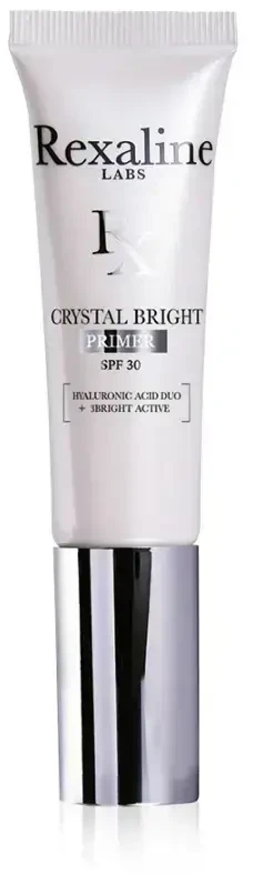Rexaline, Crystal Bright, Hyaluronic Acid + 3 Bright Active, Illuminating, Kreminis Primer, 30 ml *Tester