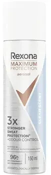 Rexona Maximum Protection Clean Scent Purškiklis - Antiperspirant ve spreji 150ml