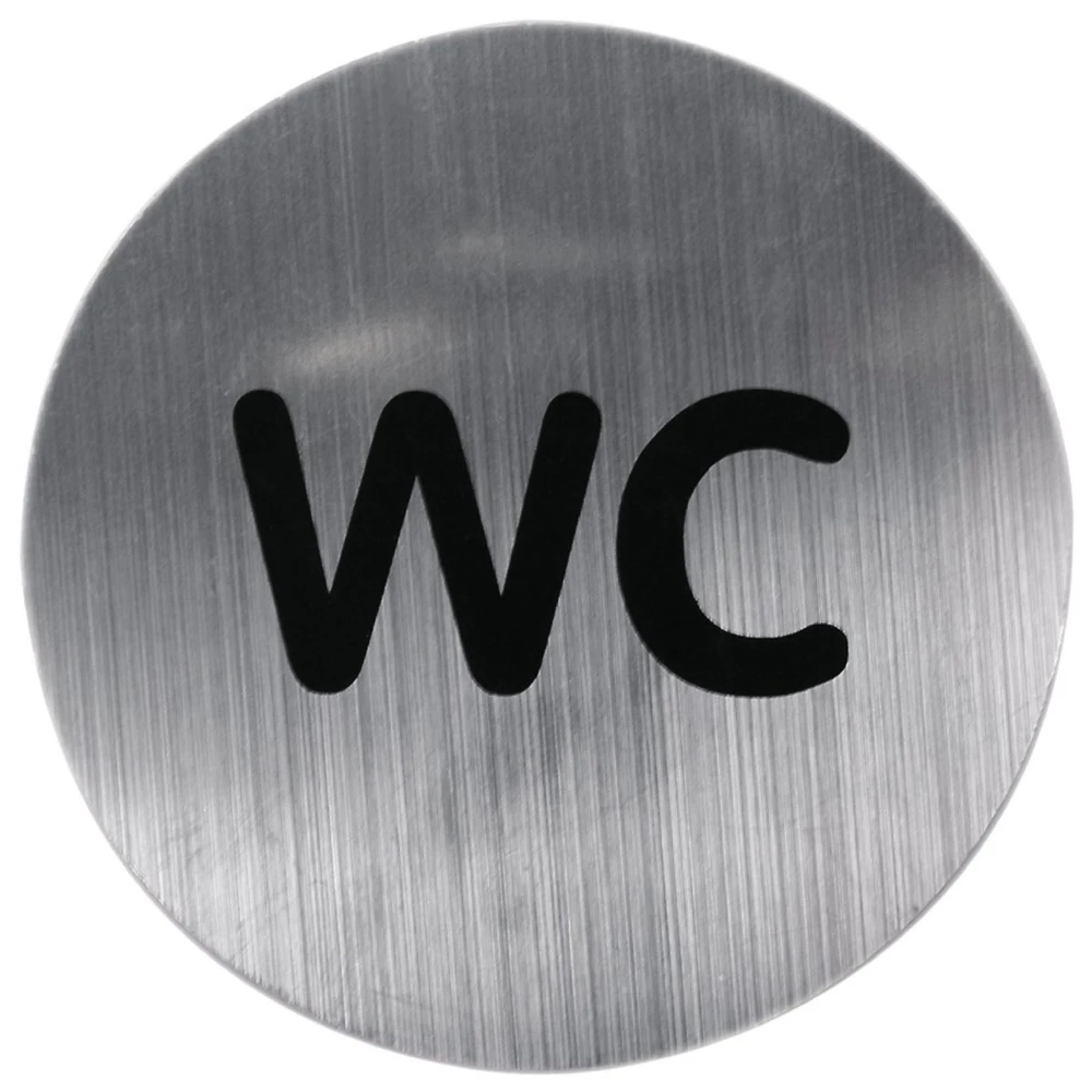 RIDDER Lipnus durų ženklas WC, nerūdijančio plieno