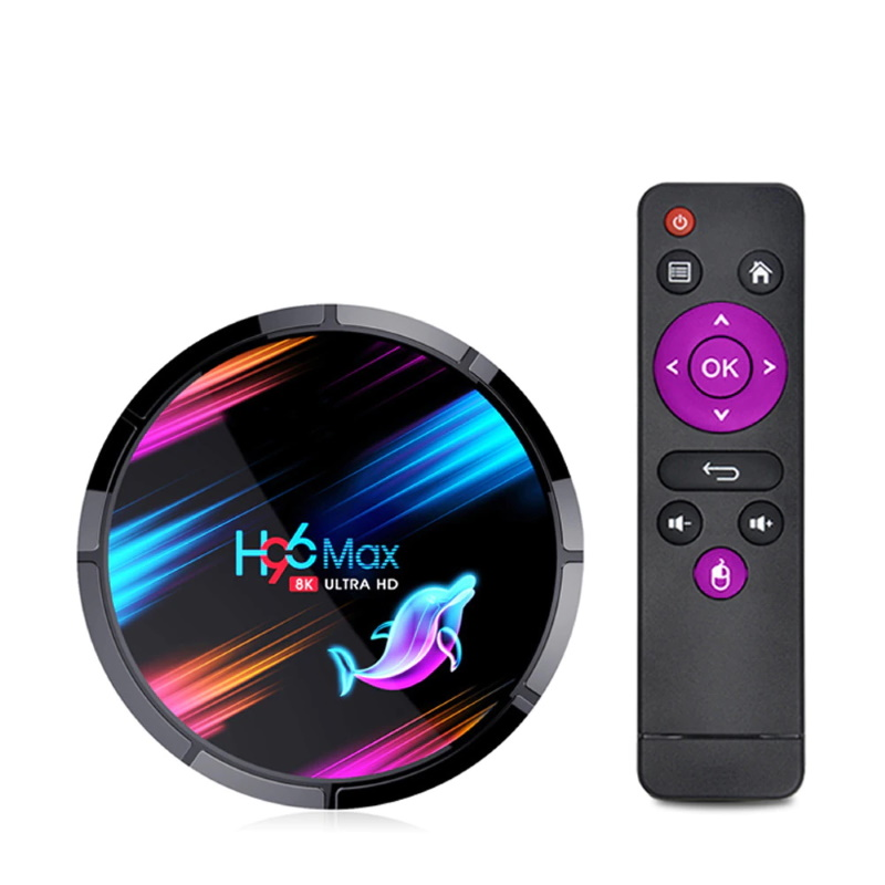 Vaizdo grotuvas Multimedijos grotuvas Riff Riff H96 32GB 4K Multimedia grotuvas Smart TV Box 4GB +64GB Android 9.0 Wi-Fi / BT Amlogic S905 Juodas