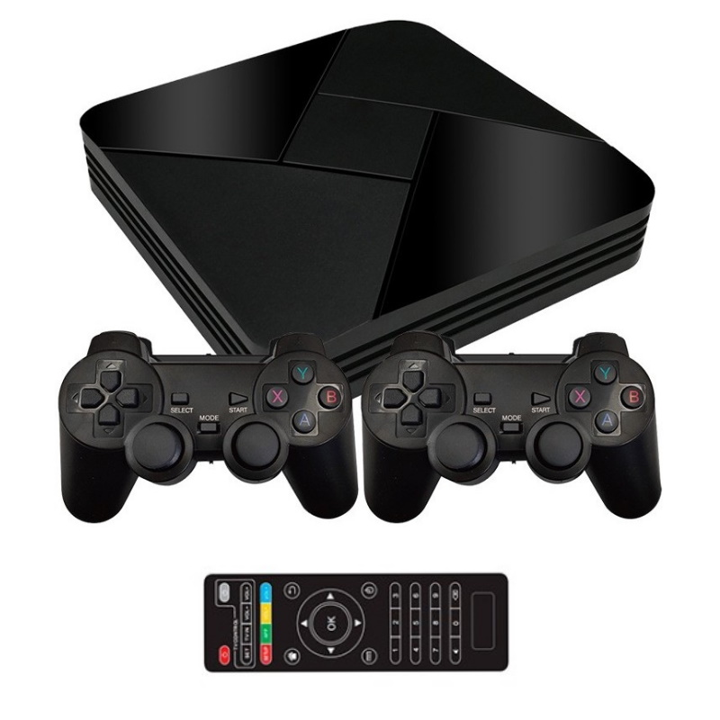 Riff RF-B01 64GB TV Box HD 4K Game Hdmi su 2x Wi-Fi valdikliais ir kelių platformų 8-64bit 4000 žaidimais