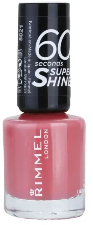 Rimmel London 60 Seconds Super Shine Nagų lakas Moterims 8 ml, 405 Rose Libertine