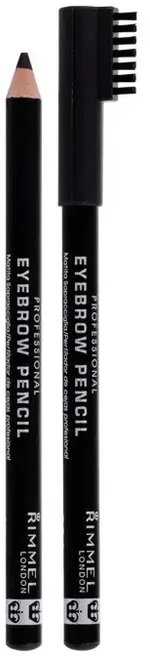 Rimmel London Professional Eyebrow Pieštukas antakių pieštukas, atspallvis: 004-Juodas Brown