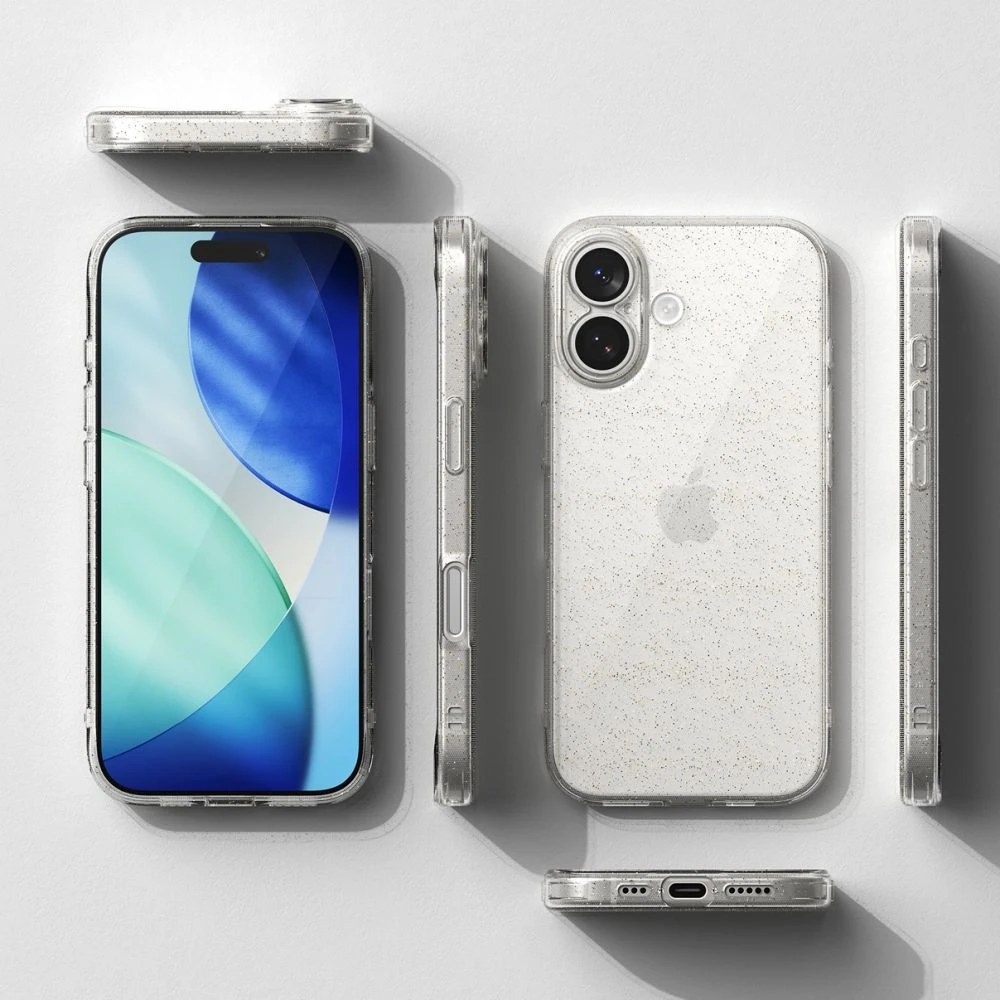 Ringke Air Apple iPhone 17 dėklas - skaidrus Glitter