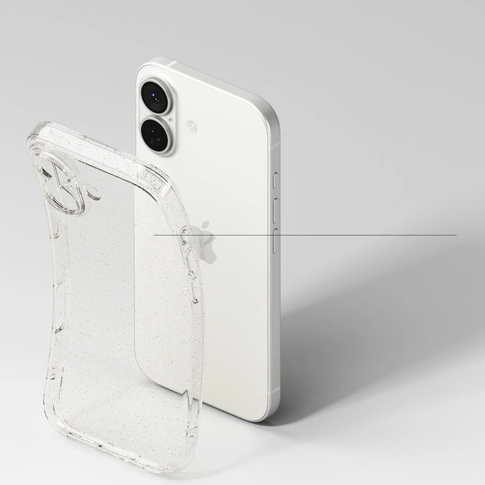 Ringke Air Apple iPhone 17 dėklas - skaidrus Glitter