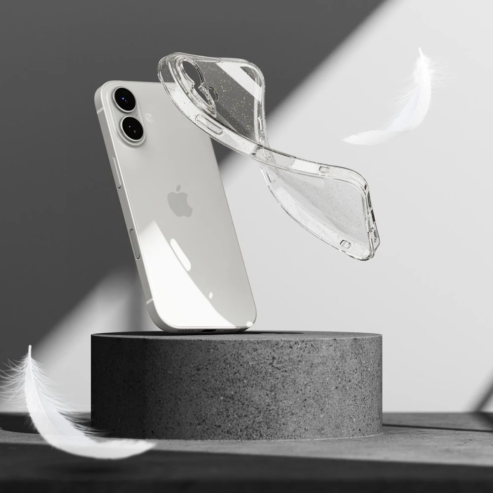 Ringke Air Apple iPhone 17 dėklas - skaidrus Glitter