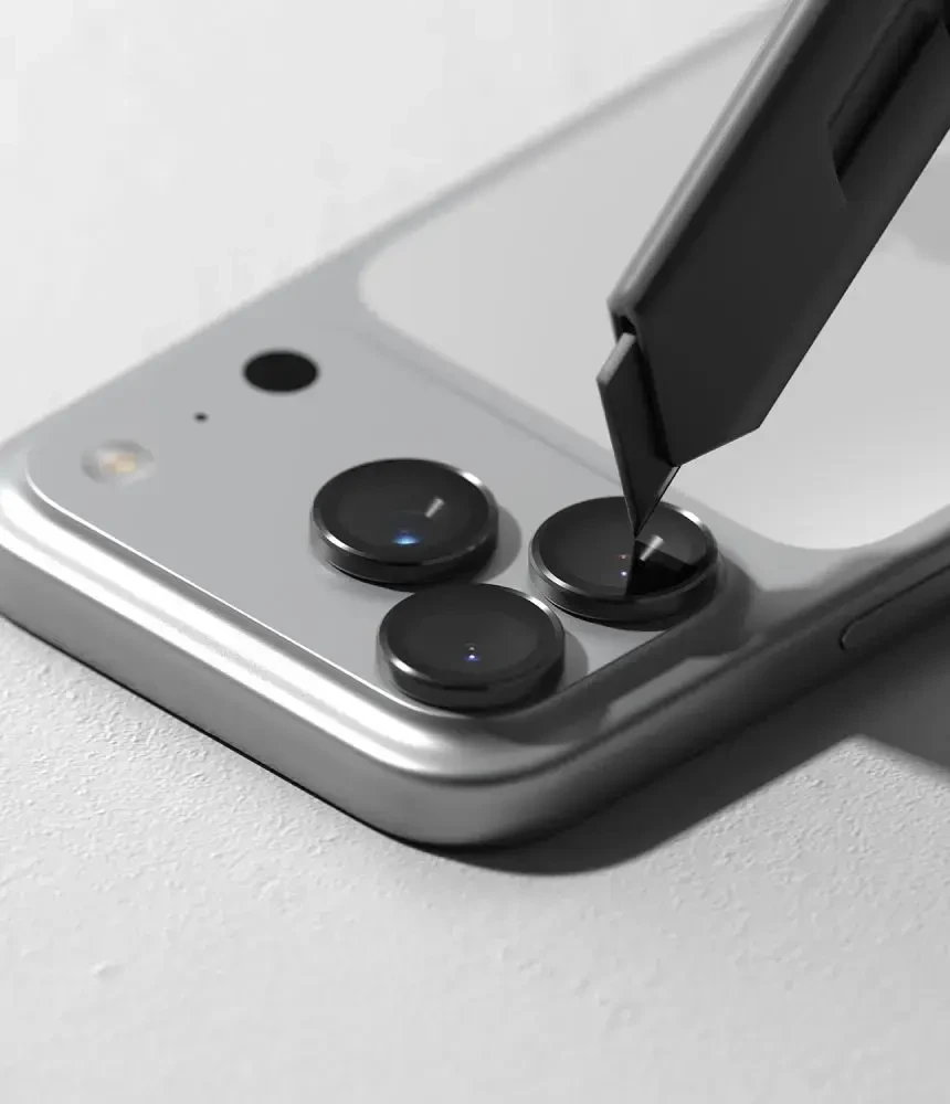 Ringke Camera Frame Protector 2 vnt. Tempered Glass for iPhone 18 Pro / Pro Max - Juodas