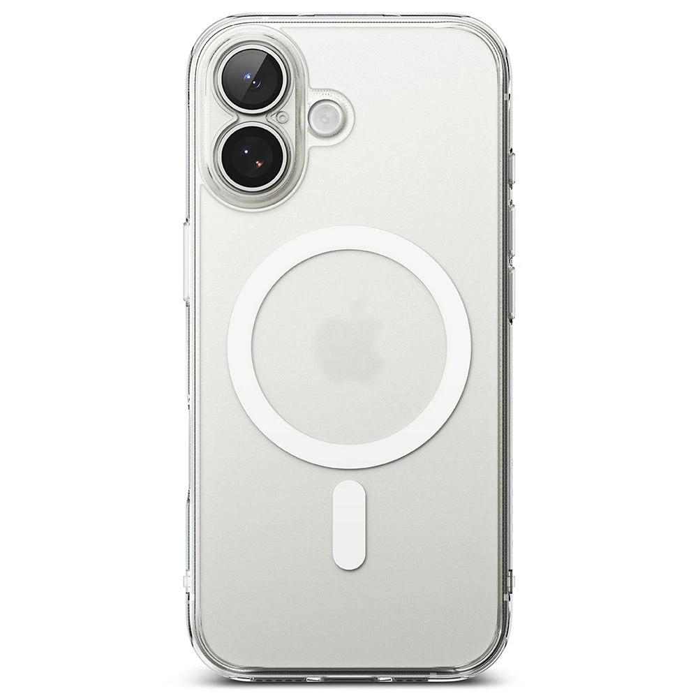 „Ringke iPhone 17“ dėklas „Fusion“ magnetinis matinis skaidrus