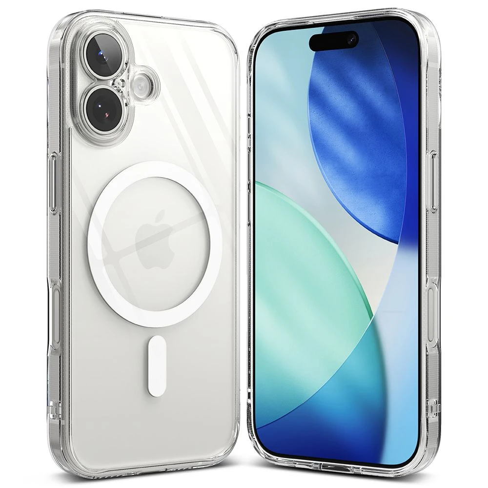 Ringke Fusion Magnetic MagSafe dėklas skirtas Apple iPhone 17 – skaidrus