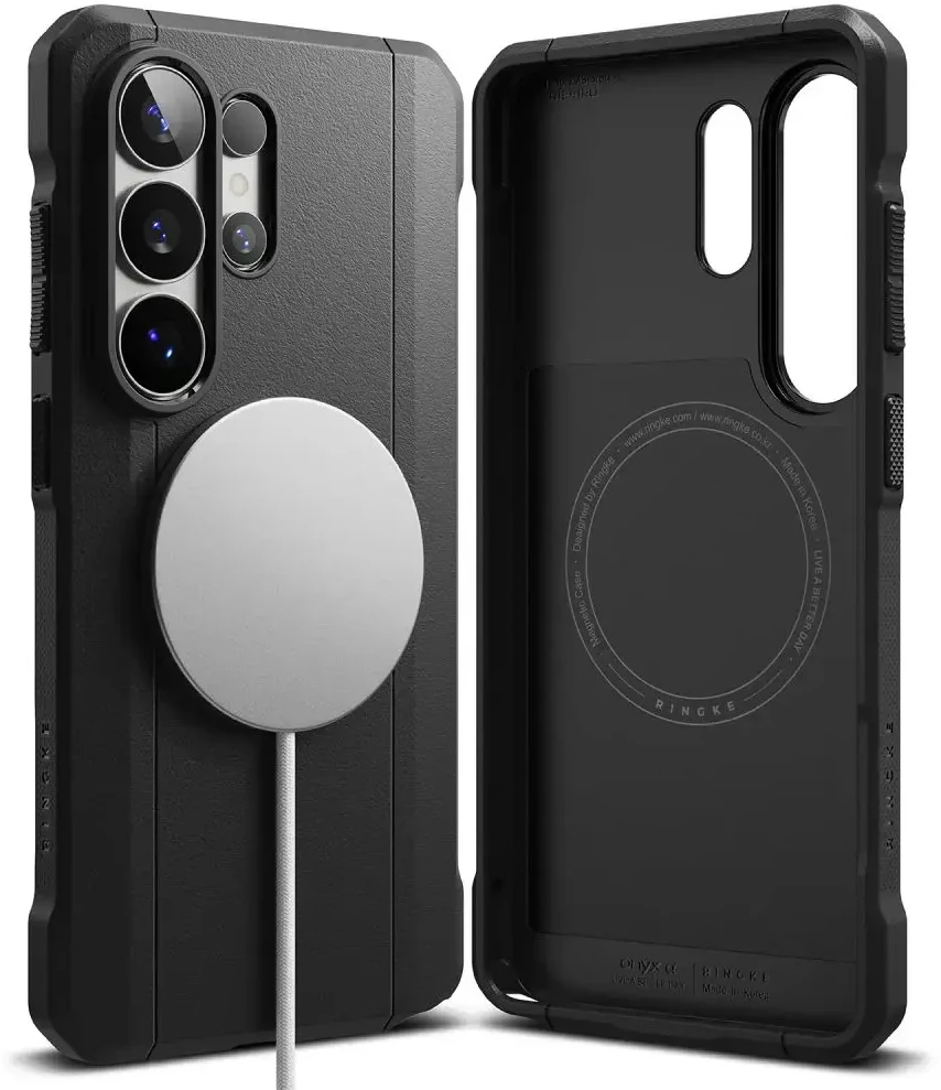Dėklas Ringke Onyx Alfa Magnetic MagSafe Samsung Galaxy S26 Ultra juodos spalvos