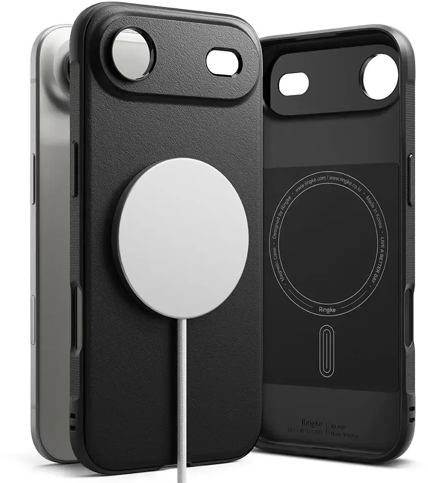 „Ringke Onyx“ magnetinis „MagSafe“ dėklas, skirtas „iPhone 17 Air“ – Juodas