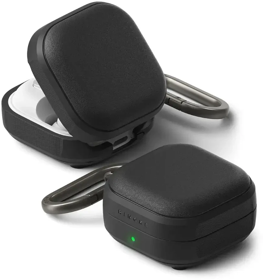 Dėklas Ringke Onyx Magnetic MagSafe Samsung Galaxy Buds 4 / 4 Pro juodos spalvos