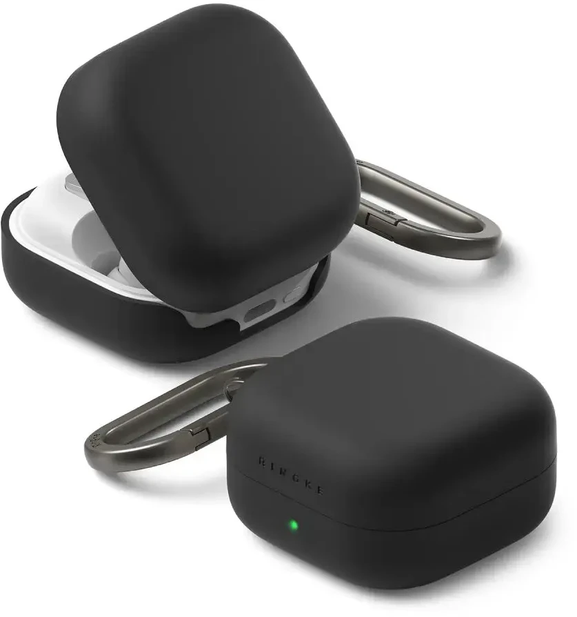 Dėklas Ringke Silicone Samsung Galaxy Buds 4 / 4 Pro juodos spalvos