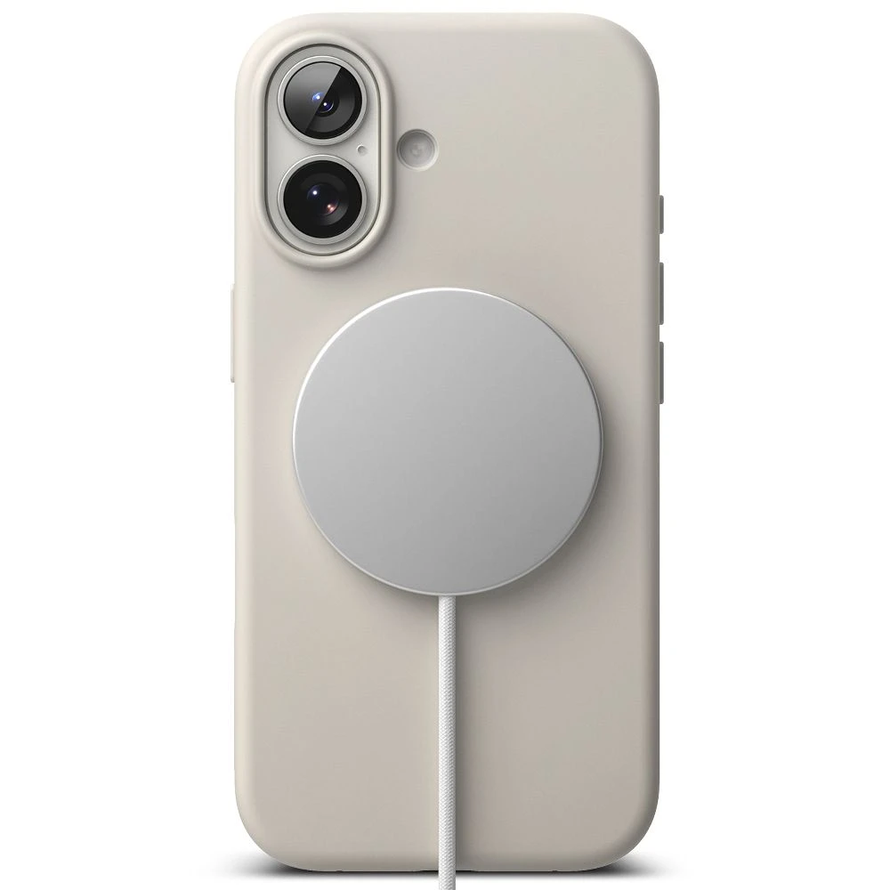 Ringke Silicone Magnetic MagSafe dėklas skirtas Apple iPhone 17 - rusvai gelsvas