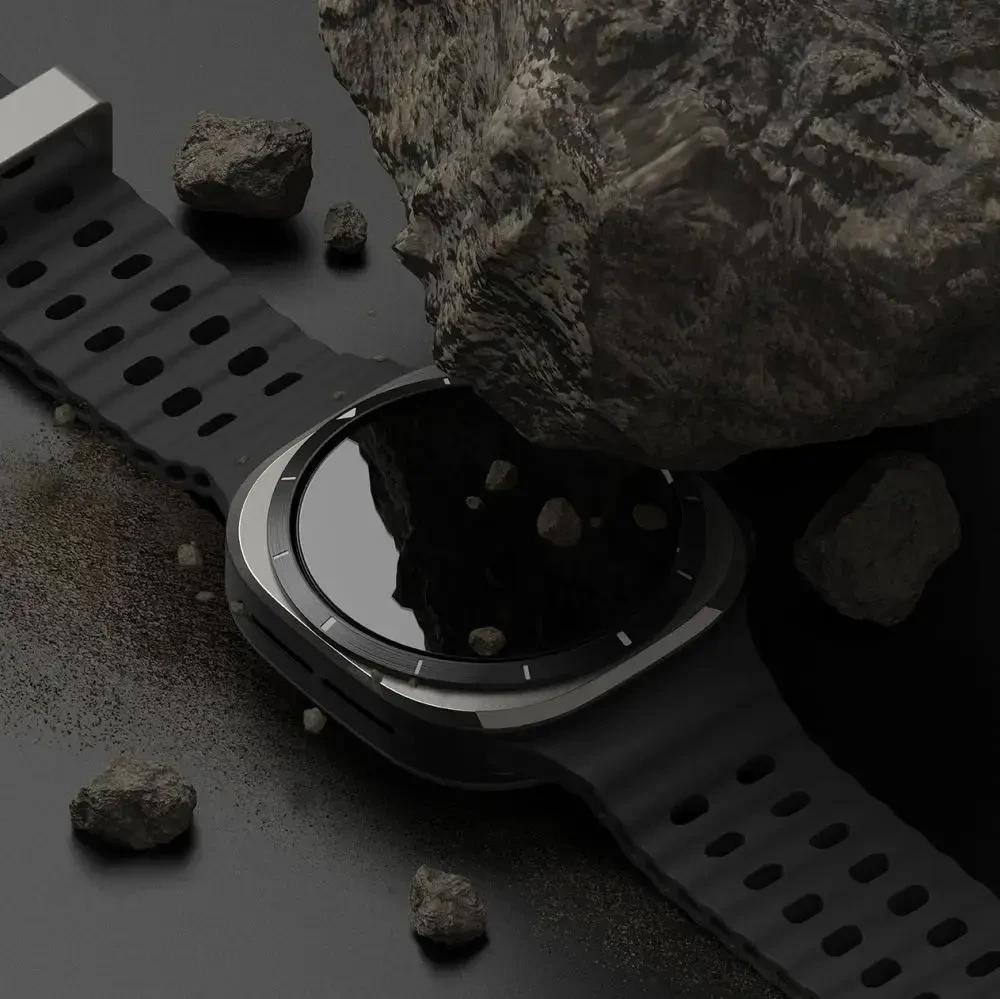Dėklas + Apsauginis stiklas Samsung Galaxy Watch Ultra (47mm) Ringke Slim & Tempered Glass Clear skaidrus