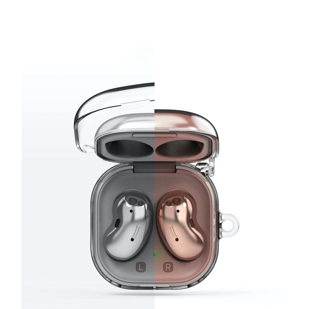 Dėklas ausinėms Samsung Galaxy Buds Live / Pro Ringke Hinge Clear skaidrus