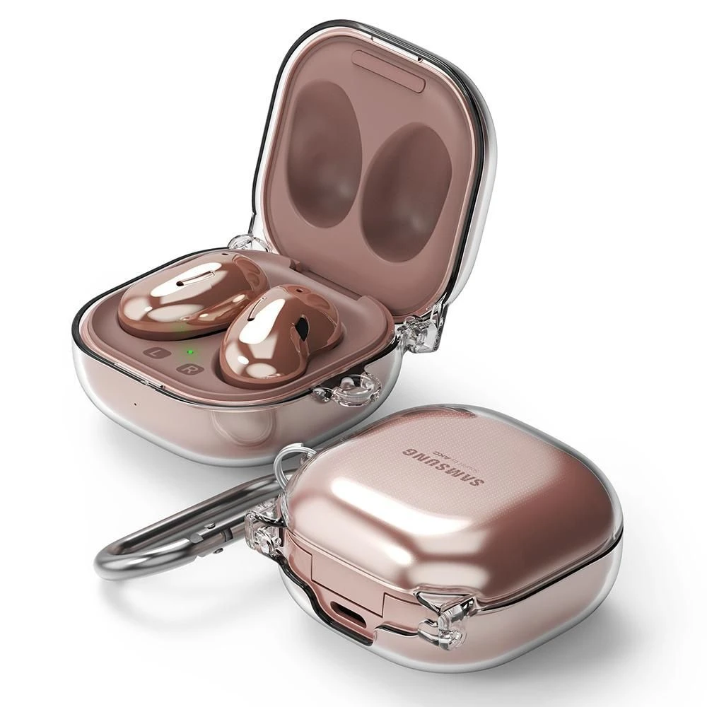 Dėklas ausinėms Samsung Galaxy Buds Live / Pro Ringke Hinge Clear skaidrus