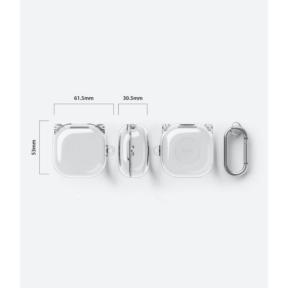 Dėklas ausinėms Samsung Galaxy Buds Live / Pro Ringke Hinge Clear skaidrus