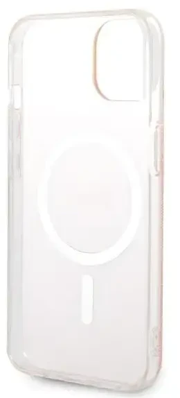 Guess Rinkinys GUBPP14MH4EACSP Dėklas+ Įkroviklis Apple iPhone 14 Plus / 15 Plus 6.7″ rožinės spalvos kietas dėklas 4G Pri