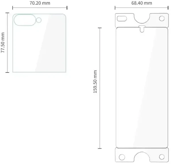 Tech-Protect Glass Fit+ 2 vnt. tempered glass + Tech-Protect Hydro Flex+ 2 vnt. hydrogel filmas for Samsung Galaxy Z Flip 7 / 8