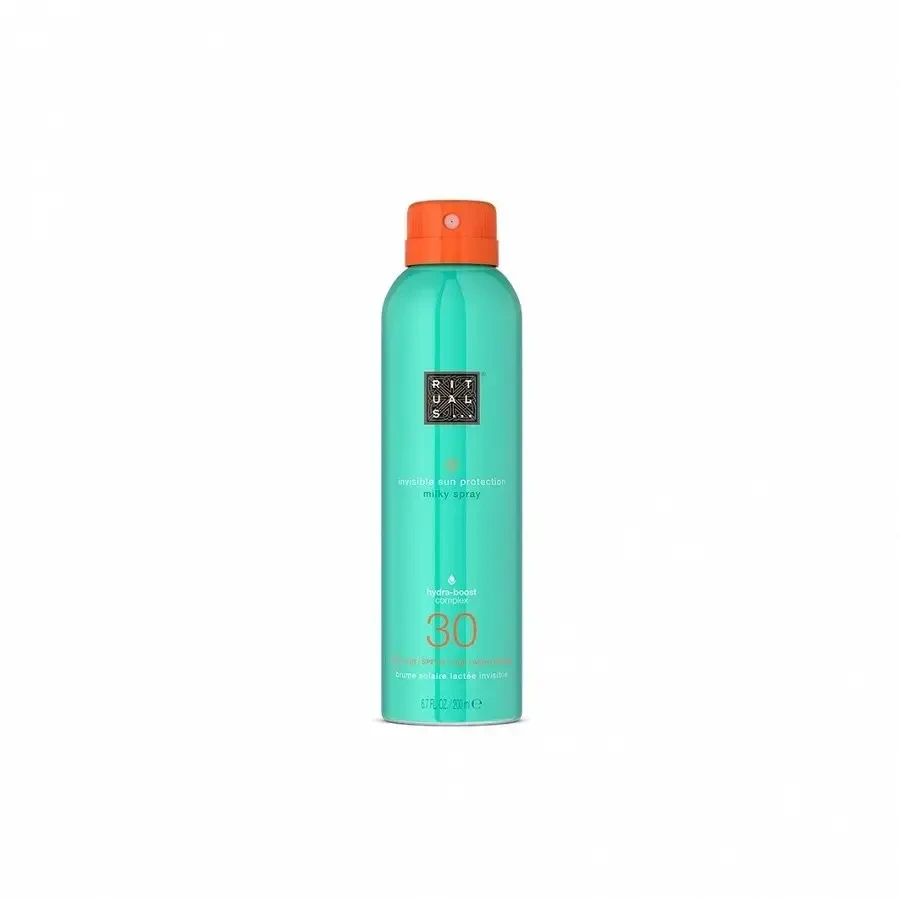 Rituals The Ritual Of Karma Apsauga nuo saulės Milky Purškiklis SPF 30 purškiamas apsauginis pienelis nuo saulės, 200 ml