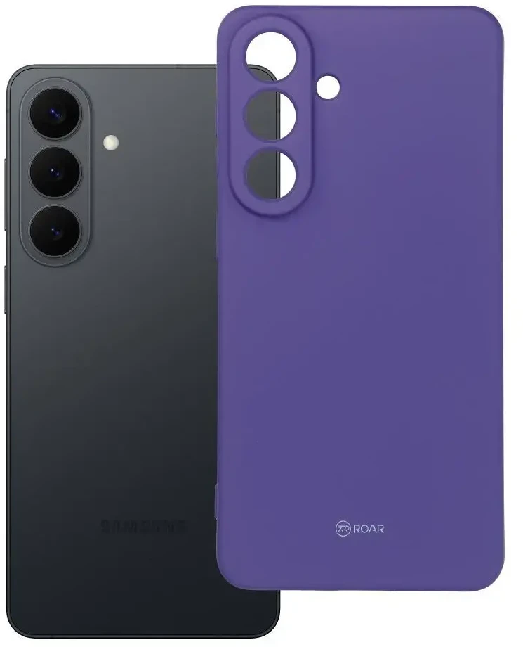 ROAR VISĄ DIENĄ LAIKANTIS SPALVINGAS ŽELINIS DĖKLAS SAMSUNG S26 Plus, violetinis