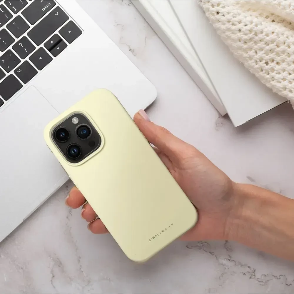 ROAR dėklas CLOUD SKIN IPHONE 17 Pro / 18 Pro šviesiai geltonas