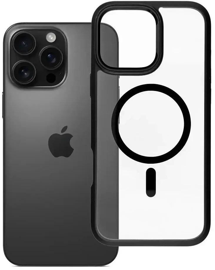 ROAR dėklas MAG BUMPER suderinamas su MagSafe, skirtas IPHONE 16 Pro Max, juodas