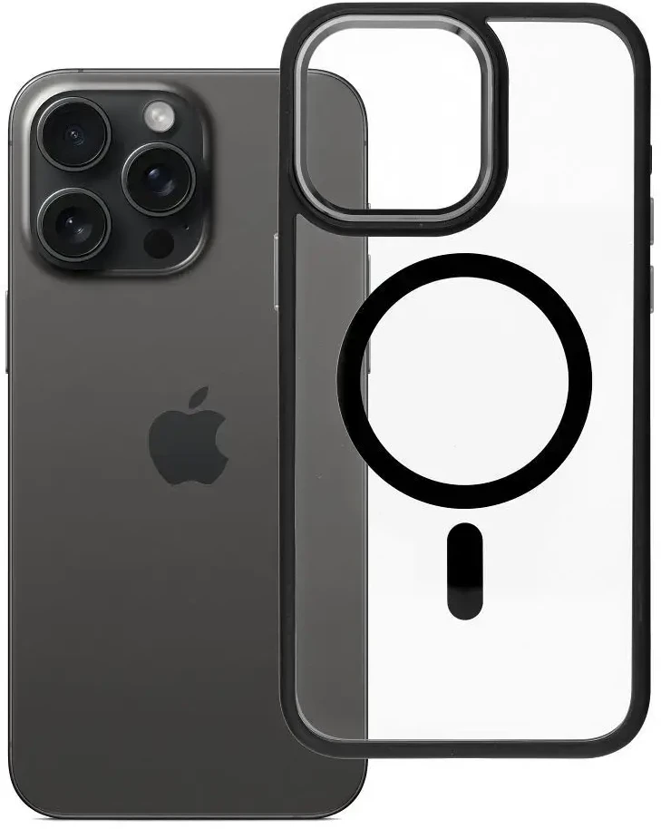ROAR dėklas MAG BUMPER suderinamas su MagSafe, skirtas IPHONE 15 Pro Max, juodas