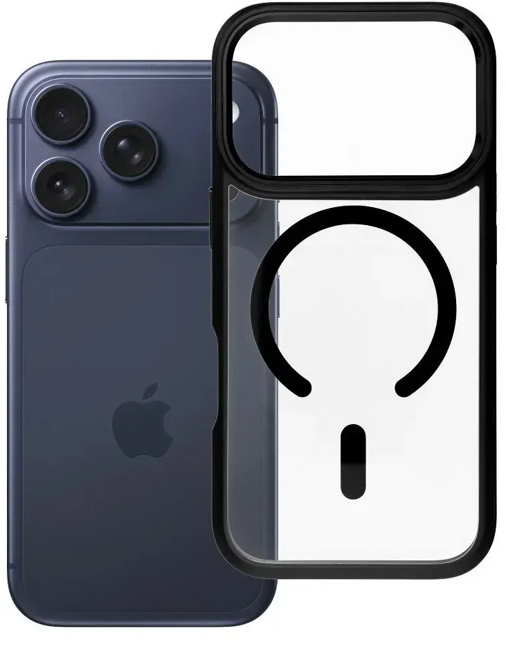 ROAR dėklas MAG BUMPER suderinamas su MagSafe, skirtas IPHONE 17 Pro, juodas