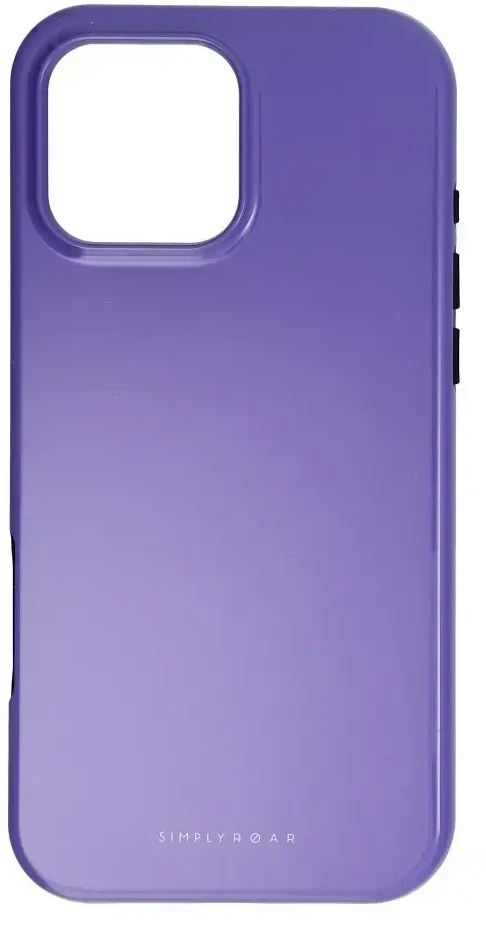 ROAR dėklas RAINBOW BUMPER suderinamas su MagSafe, skirtas IPHONE 16 Pro Max violetinė