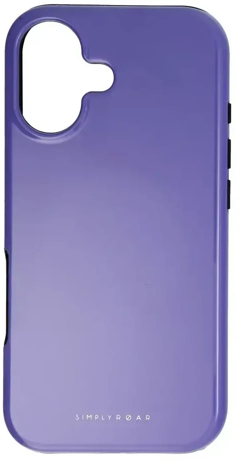 ROAR dėklas RAINBOW BUMPER suderinamas su MagSafe, skirtas IPHONE 17 violetinė