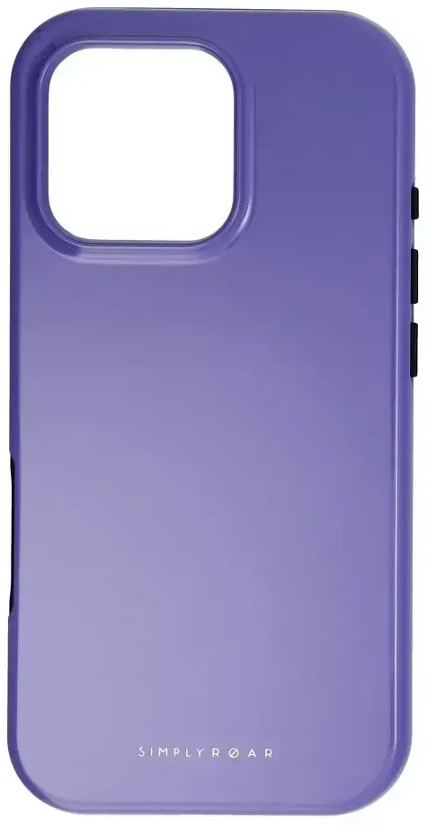 ROAR dėklas RAINBOW BUMPER suderinamas su MagSafe, skirtas IPHONE 16 Pro violetinė