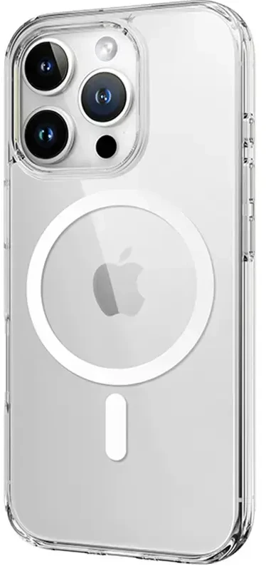 Rock Crystal Series Magnetic dėklas skirtas Apple iPhone 16 Plus skaidrus
