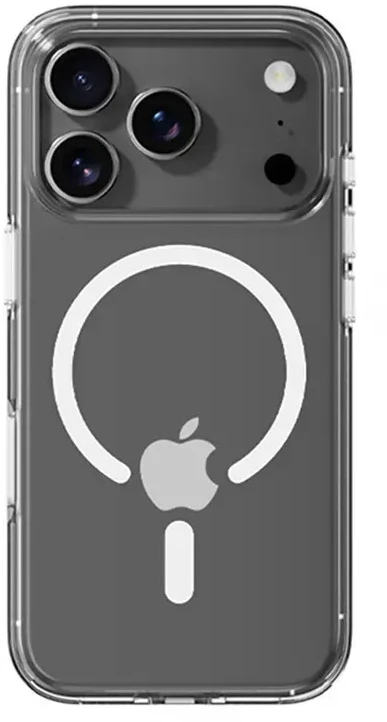 Rock Crystal Shield Series Magnetic dėklas skirtas Apple iPhone 17 Pro Max skaidrus