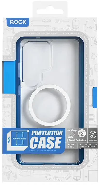 Rock dėklas Crystal Transparent Series Magnetic skirtas Samsung Galaxy S26 Ultra skaidrus