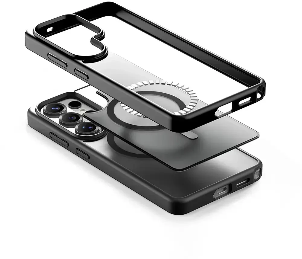 Rock dėklas Guard Touch Matte Series Magnetic skirtas Samsung Galaxy S26 Plus juodos spalvos