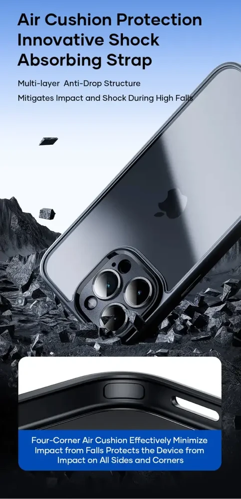 Rock Guard Touch Matte Series dėklas skirtas Apple iPhone 15 Plus baltos spalvos