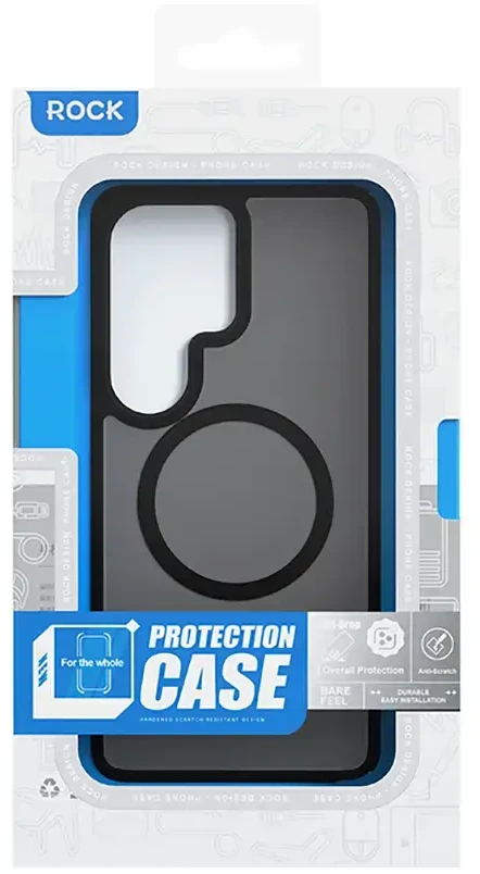 Rock dėklas Guard Touch Matte Series Magnetic skirtas Samsung Galaxy S26 Plus juodos spalvos